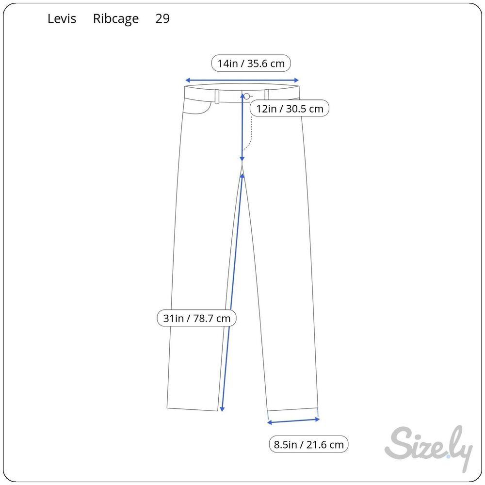 Levi's Premium Ribcage Straight Leg Jeans Women's Size 29 Light Wash Big E - Picture 2 of 8